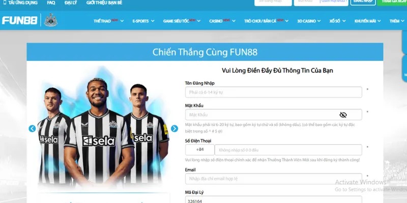 Nhà cái có nhiều chương trình ưu đãi Fun88 